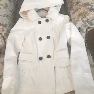 Celebrity Pink Hooded Coat